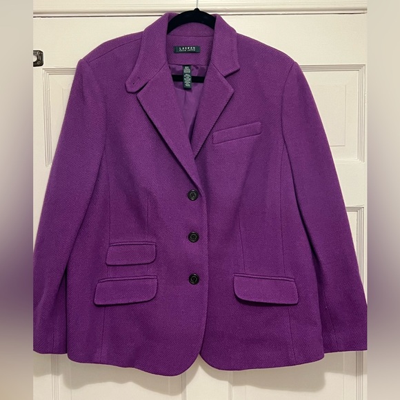 Vintage Ralph Lauren Blazer - Purple, Size 16W - Picture 1 of 11